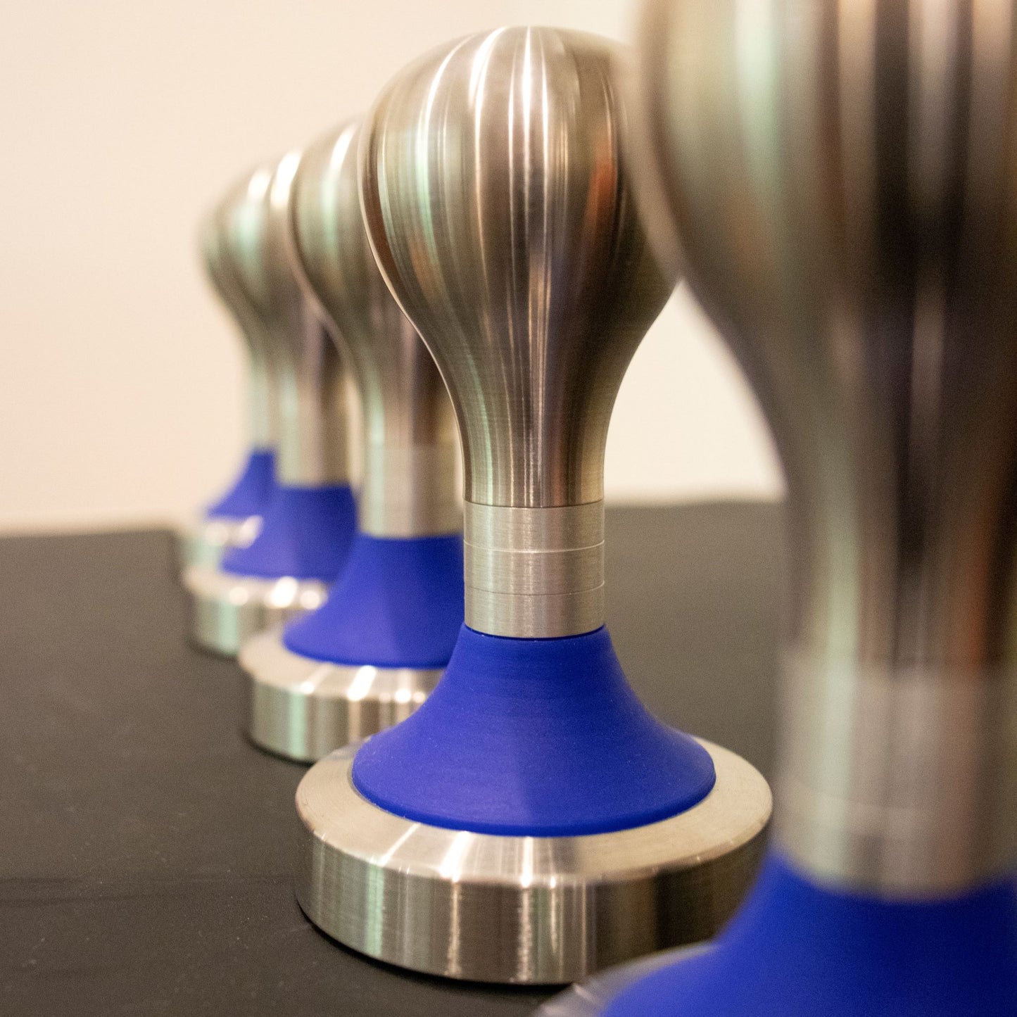 Coffee Tamper - CREMA (Blaze Blue)
